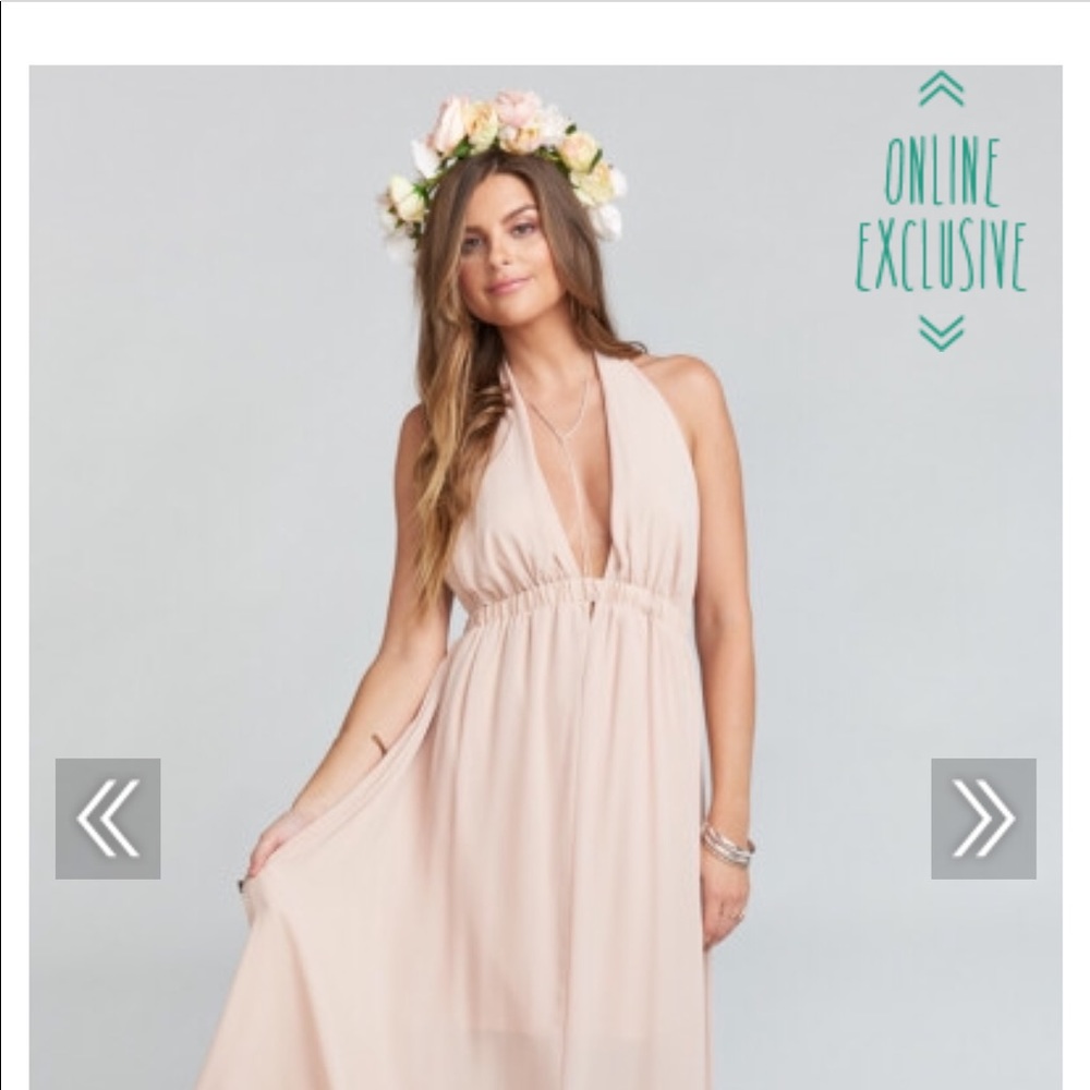 Show me your Mumu LUNA HALTER DRESS bridesmaid
